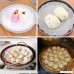 INCHANT Silicone Steamer Mesh Non-Stick Round Dumplings Mat for Steaming Basket Reusable Steamer Paper Liners(13.8 inch diameter) Pack of 5 - B0797DN187